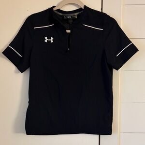 Under Armour Black Kids Shirt with White Accents